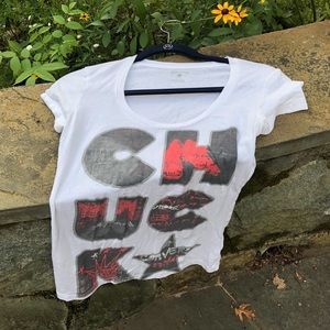 Converse CHUCK White & Red Graphic Tee